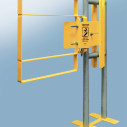 XL Series extended coverage self-closing gates with optional sign kit and safety labels full