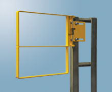 19-to-21.5-Inch x 22-Inch Fabenco Inc Galvanized Yellow Powder Coat Fabenco XL71-18SY XL-Series Extended Coverage Self-Closing Safety Gate