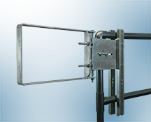A Series self-closing industrial safety gates in carbon steel galvanized