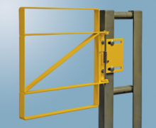 19-to-21.5-Inch x 22-Inch Fabenco Inc Galvanized Yellow Powder Coat Fabenco XL71-18SY XL-Series Extended Coverage Self-Closing Safety Gate